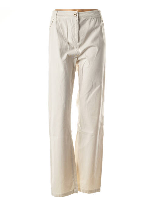 Pantalon droit blanc SABATIER pour femme