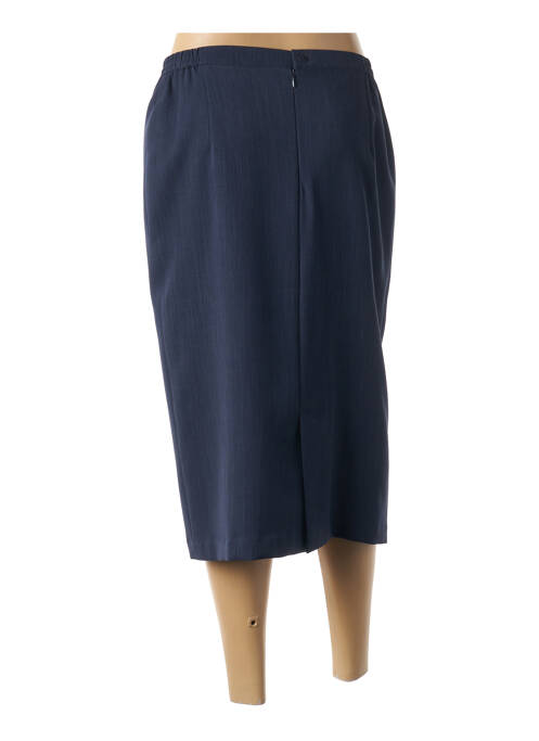 Jupe mi-longue bleu JEAN GABRIEL pour femme