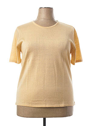 T-shirt jaune FIL & MAILLE pour femme