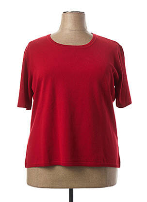 T-shirt rouge FIL & MAILLE pour femme