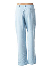 Pantalon droit bleu CHRISMAS'S pour femme seconde vue
