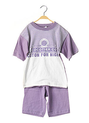Pyjama violet COCOTIER pour garçon