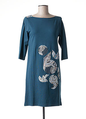 Robe mi-longue bleu COWEST pour femme