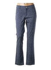 Pantalon droit bleu COWEST pour femme seconde vue