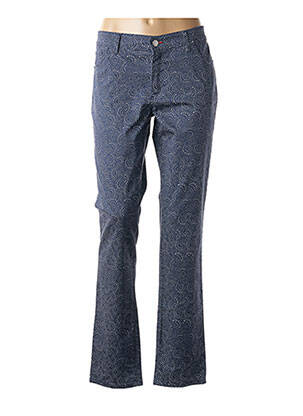 Pantalon droit bleu COWEST pour femme