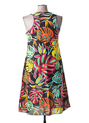 Robe mi-longue sans manche sans manche noir MINDELO BAY femme