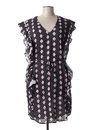 Robe courte manches courtes manches courtes noir SEAFOLLY femme