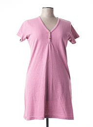 Robe courte manches courtes manches courtes violet MINDELO BAY femme