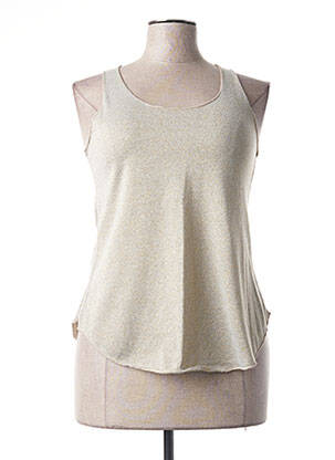 Débardeur stretch sans manche beige MINDELO BAY femme