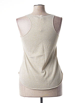 Débardeur stretch sans manche beige MINDELO BAY femme