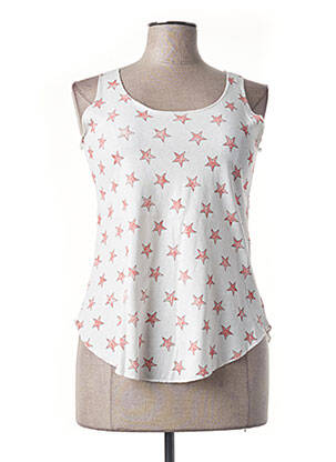 Débardeur stretch sans manche rouge MINDELO BAY femme