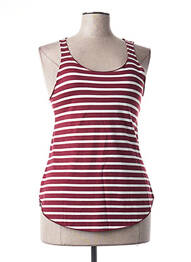 Débardeur stretch sans manche rouge MINDELO BAY femme