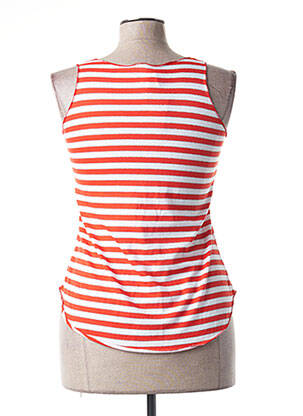 Débardeur stretch sans manche orange MINDELO BAY femme