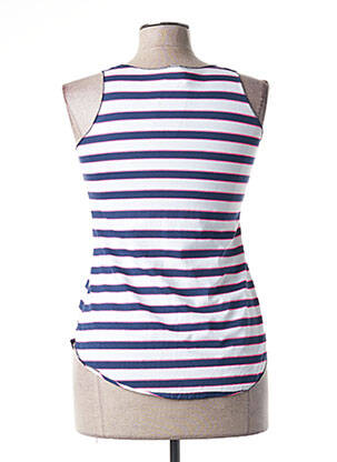 Débardeur stretch sans manche bleu MINDELO BAY femme