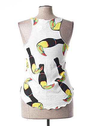 Débardeur stretch sans manche blanc MINDELO BAY femme
