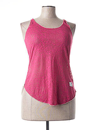 Débardeur coupe cintrée sans manche rose MINDELO BAY femme