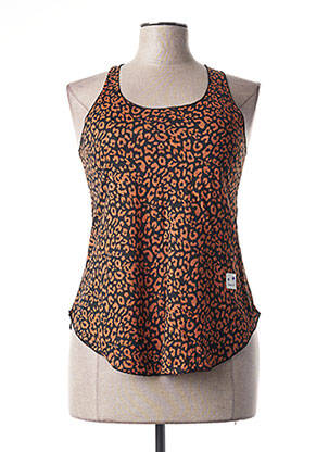 Débardeur stretch sans manche marron MINDELO BAY femme