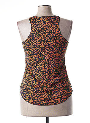 Débardeur stretch sans manche marron MINDELO BAY femme