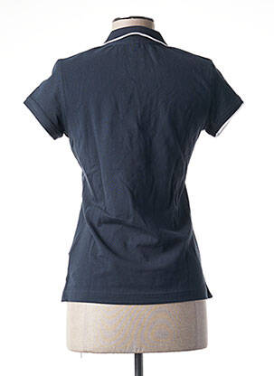 Polo stretch manches courtes bleu KAPITALES femme