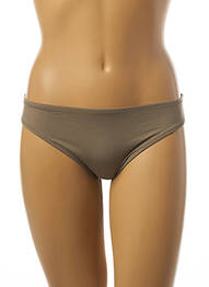 Bas de maillot de bain tissage satiné culotte vert TESSY femme