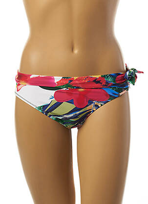 Bas de maillot de bain tissage satiné culotte vert YSABEL MORA femme