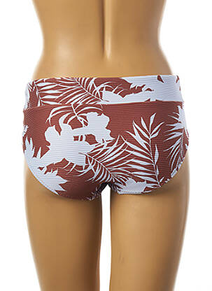 Bas de maillot de bain tissage texturé shorty marron SEAFOLLY femme