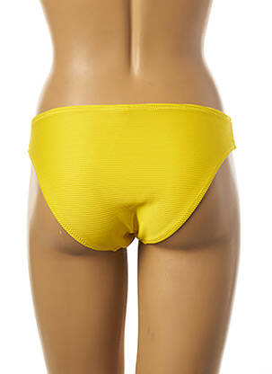 Bas de maillot de bain tissage texturé culotte jaune YSABEL MORA femme