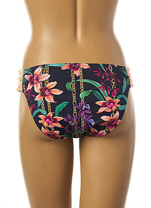 Bas de maillot de bain imprimé fleurs culotte bleu SUN PLAYA femme