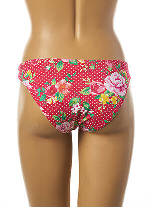 Bas de maillot de bain imprimé fleurs culotte rose KIWI femme