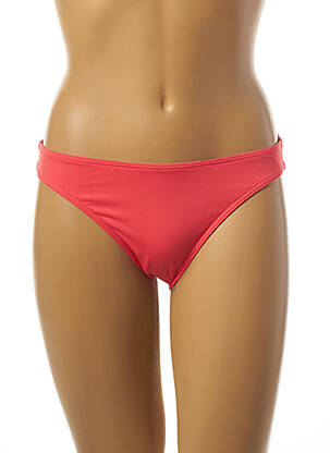 Bas de maillot de bain tissage satiné culotte rose KIWI femme