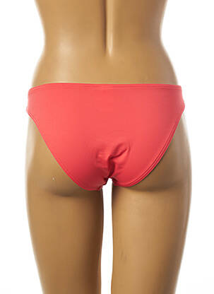 Bas de maillot de bain tissage satiné culotte rose KIWI femme