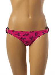 Bas de maillot de bain imprimé fantaisie culotte rose KIWI femme
