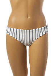 Bas de maillot de bain imprimé rayures culotte blanc SEAFOLLY femme