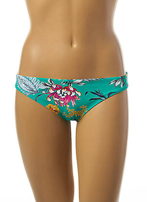 Bas de maillot de bain tissage satiné culotte vert SEAFOLLY femme