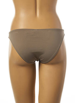 Bas de maillot de bain tissage satiné culotte vert TESSY femme