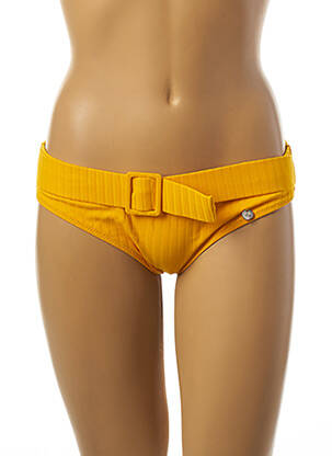 Bas de maillot de bain stretch culotte jaune BORABORA femme