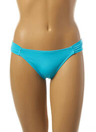Bas de maillot de bain tissage satiné culotte bleu KIWI femme
