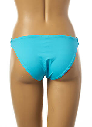 Bas de maillot de bain tissage satiné culotte bleu KIWI femme