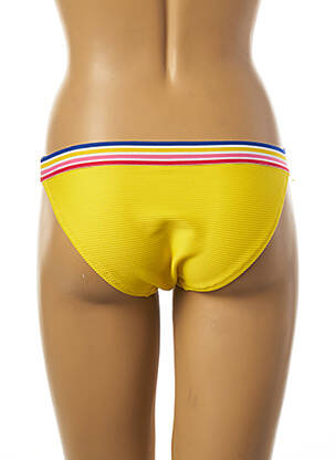 Bas de maillot de bain tissage texturé culotte jaune YSABEL MORA femme