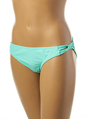 Bas de maillot de bain tissage satiné culotte vert DAG ADOM femme