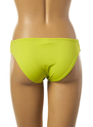 Bas de maillot de bain tissage satiné culotte vert KIWI femme