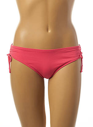 Bas de maillot de bain tissage satiné culotte rose BORABORA femme