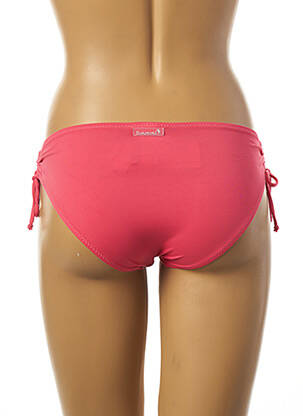 Bas de maillot de bain tissage satiné culotte rose BORABORA femme