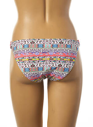 Bas de maillot de bain imprimé fantaisie bikini rose KIWI femme