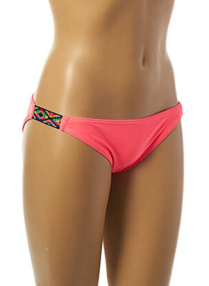 Bas de maillot de bain imprimé fantaisie culotte rose DAG ADOM femme