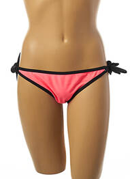 Bas de maillot de bain tissage satiné bikini rose DAG ADOM femme
