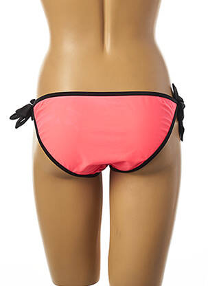 Bas de maillot de bain tissage satiné bikini rose DAG ADOM femme