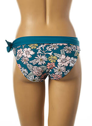 Bas de maillot de bain tissage satiné culotte bleu YSABEL MORA femme