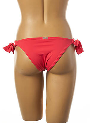 Bas de maillot de bain tissage satiné bikini rose KIWI femme