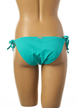 Bas de maillot de bain fermeture liens à nouer bikini bleu YSABEL MORA femme